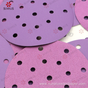 Purple Ceramic Film Sanding Disc for Auto Paint